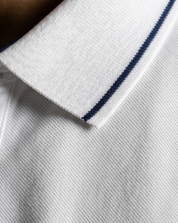 Embroidered Polo Shirt with Contrast Trim