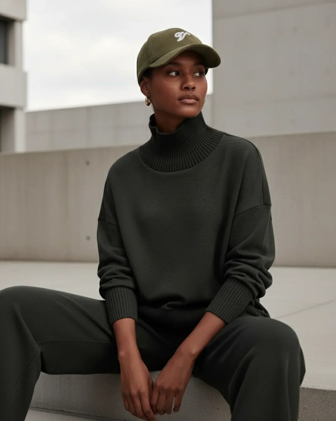Turtleneck Knit Set