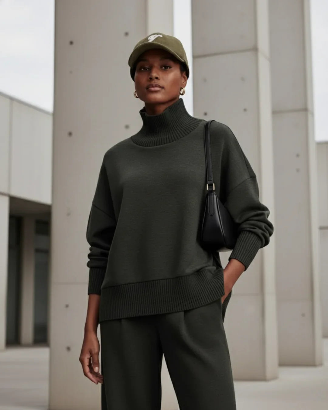 Turtleneck Knit Set