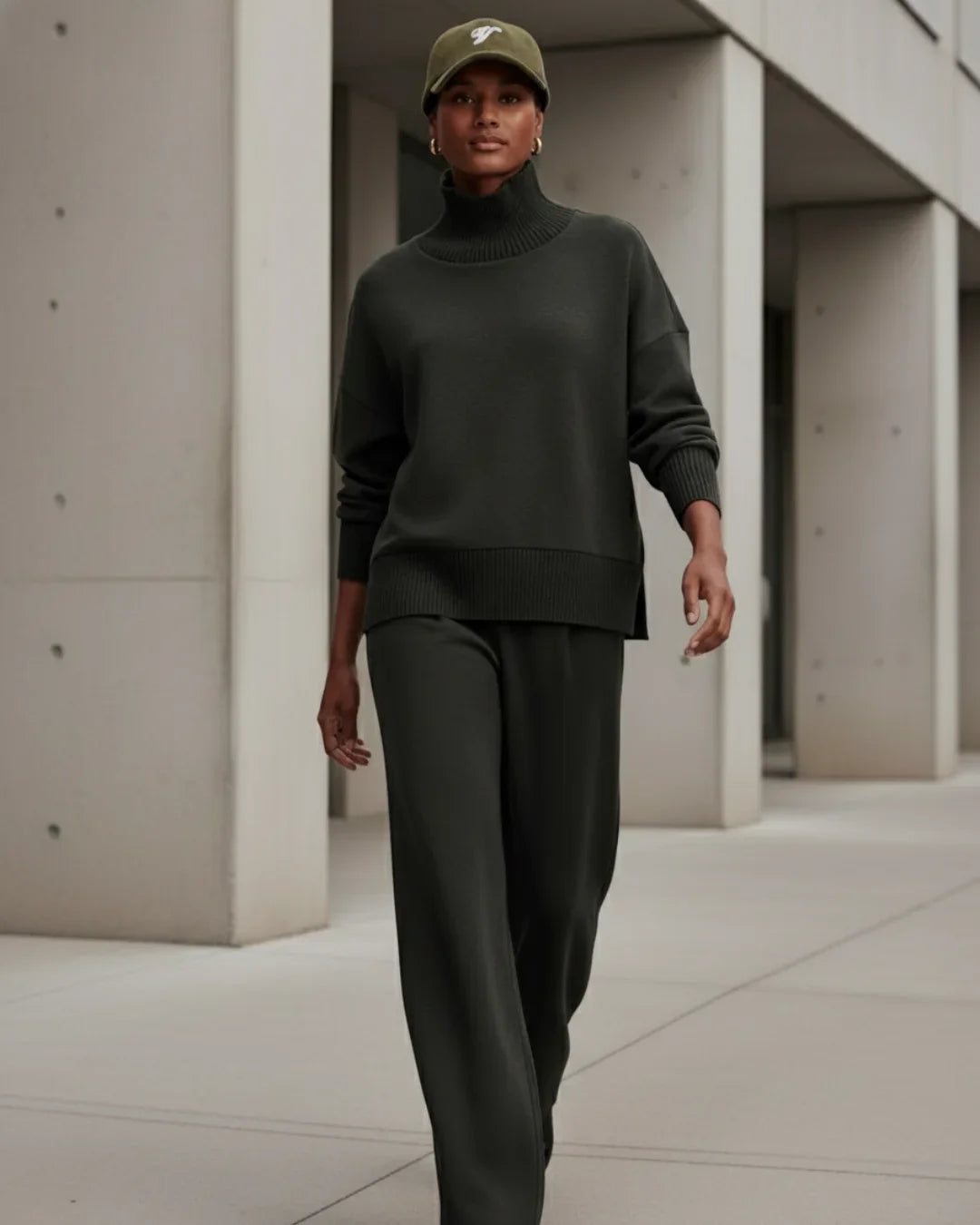 Turtleneck Knit Set