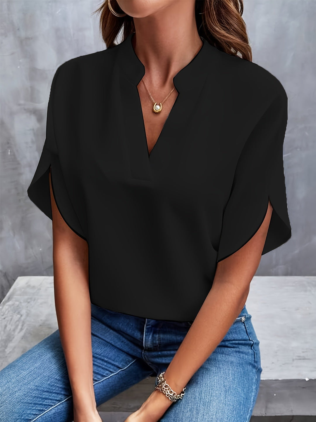 Blouse with Wide Sleeves Beth