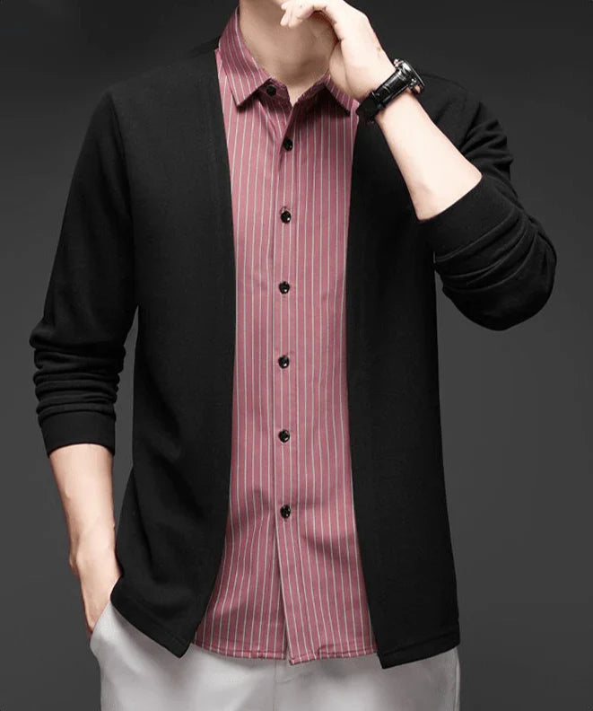 Italian Cut 2-in-1 Cardigan Shirt
