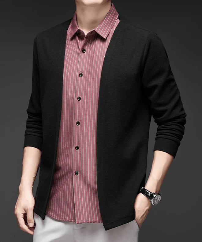 Italian Cut 2-in-1 Cardigan Shirt