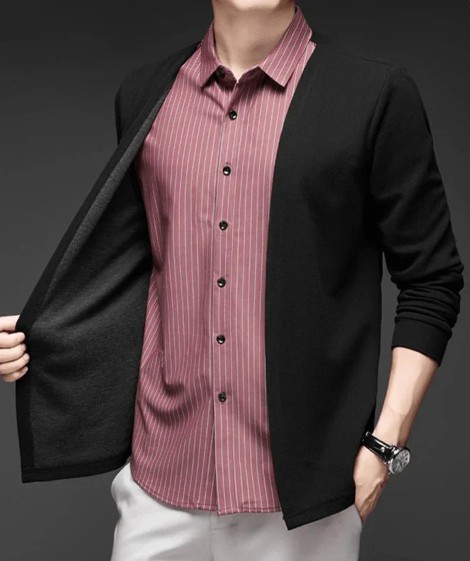 Italian Cut 2-in-1 Cardigan Shirt