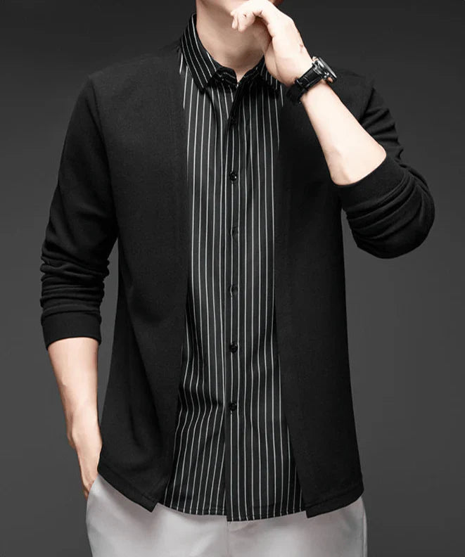 Italian Cut 2-in-1 Cardigan Shirt