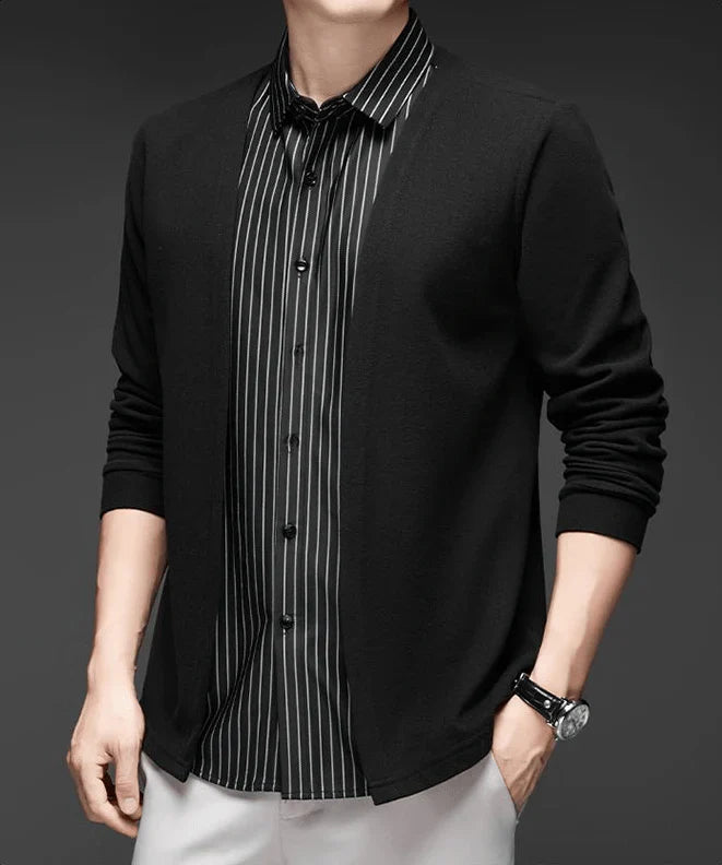 Italian Cut 2-in-1 Cardigan Shirt