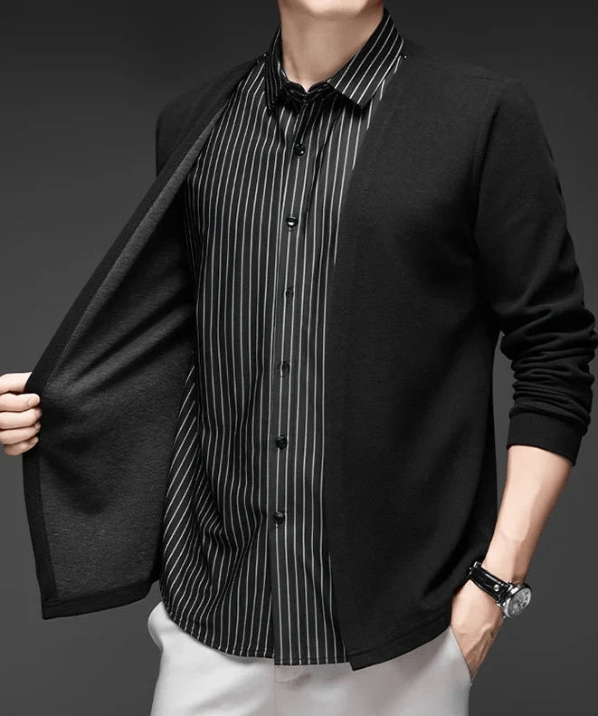 Italian Cut 2-in-1 Cardigan Shirt