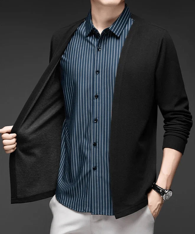 Italian Cut 2-in-1 Cardigan Shirt