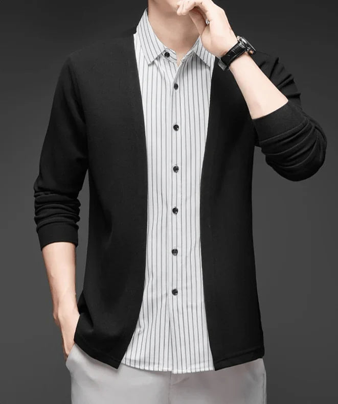 Italian Cut 2-in-1 Cardigan Shirt