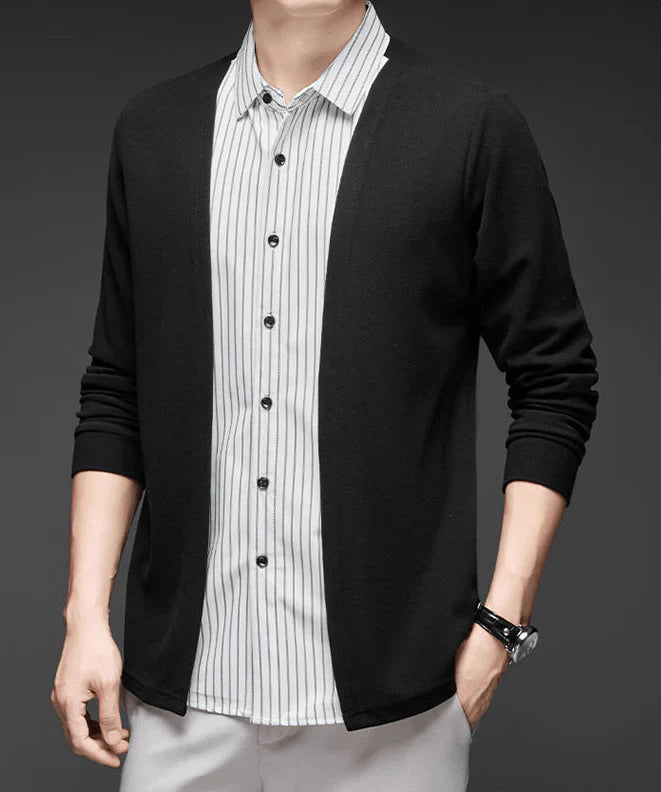 Italian Cut 2-in-1 Cardigan Shirt