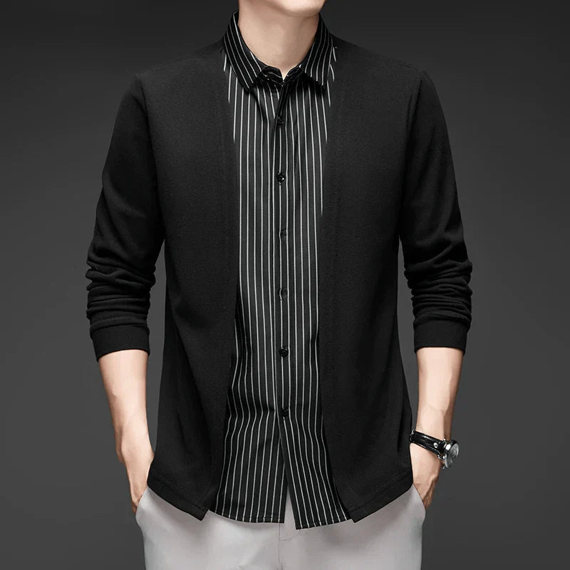 Italian Cut 2-in-1 Cardigan Shirt