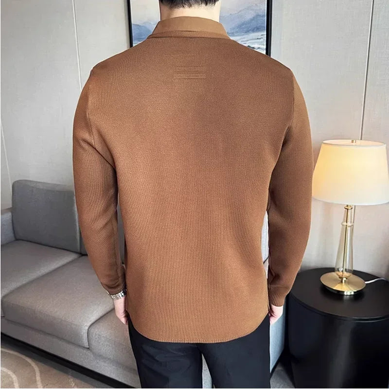 2-in-1 Shirt with Cardigan Effect