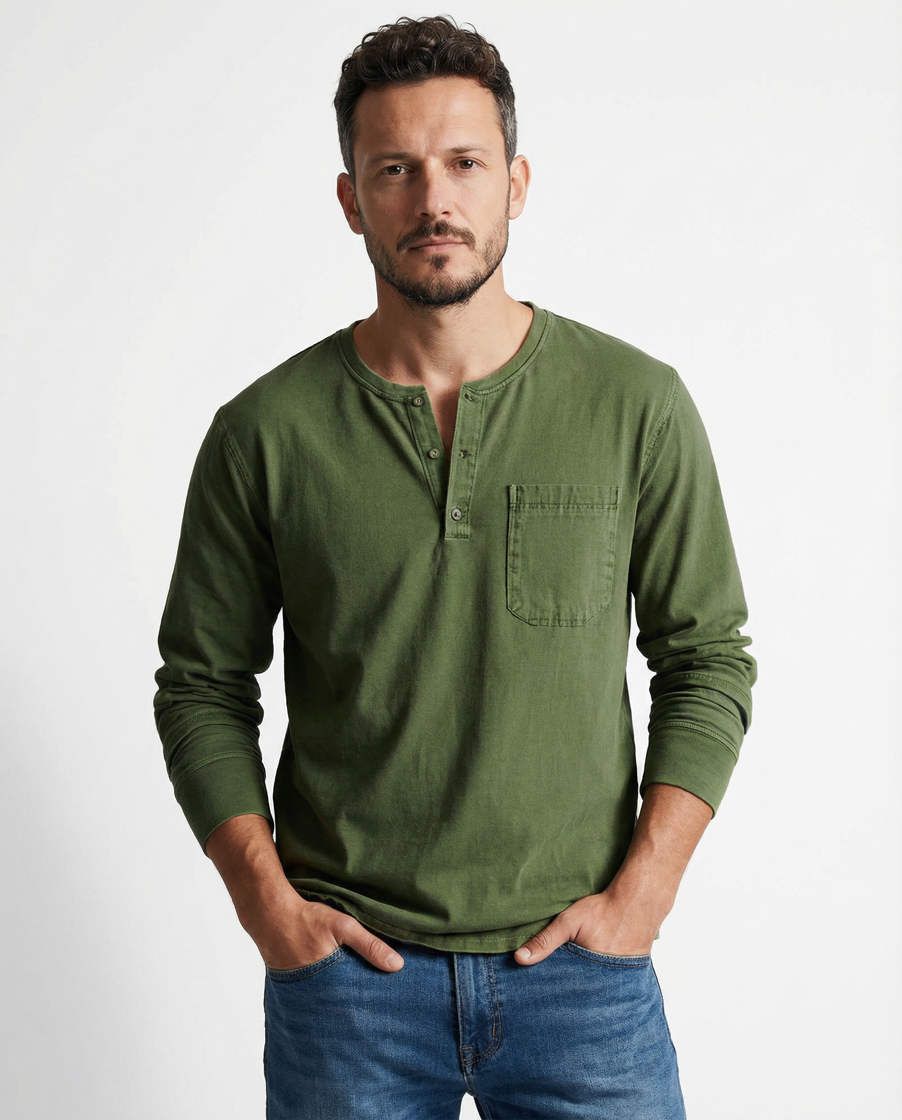 Classic Vintage Long-Sleeve Shirt