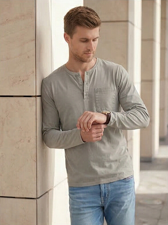 Classic Vintage Long-Sleeve Shirt